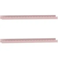 en.casa Kinderregal, Set 2-tlg., »Vestnes« Wellendesign 60 x 10 x 5 cm Cotton Candy