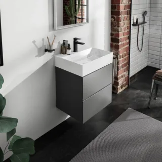 hansgrohe Xevolos E Waschtisch 61092450 60 x 48 cm, mit Hahnloch, ohne Überlauf, SmartClean, weiß