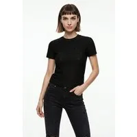 ONLY T-Shirt ONLSMILLA NEW S/S TOP JRS Materialmix, slim fit, Rundhals