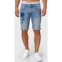 Indicode Jeansshorts Herren Roberts Jeans Shorts Herrenshorts aus elastischer Baumwoll-Qualität