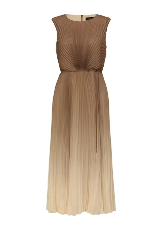 s.Oliver BLACK LABEL - Kleid braun/beige - Gr. - 48