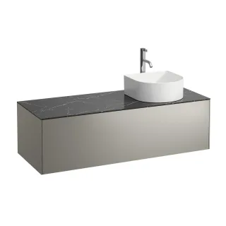 LAUFEN Waschtischunterschrank SONAR f.WT H812340/1/2/3 1 Schubl 1175x455 AusschnWT re? Titan&Ne H4054270341421