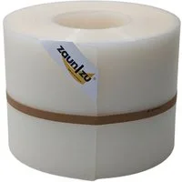 zaunzu Sichtschutzstreifen Rille für Doppelstabmatten Zaunblende Milchglas-Optik, 35m, (1 Rolle, gerillte Optik, UV-beständiger Sichtschutz), 5 Jahre garantierte Farbechtheit
