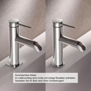 Keuco IXMO Soft 60 Waschtischarmatur 59504012100 Ausladung 94mm, ohne Ablaufgarnitur, verchromt