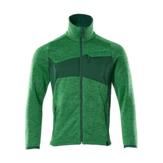 MASCOT Herren Strickpullover mit Reißverschluss ACCELERATE Grasgrün / Grün L - 18105-951-33303-L