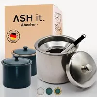 COFI 1453 Aschenbecher Aschenbecher mit Deckel für draussen & drinnen