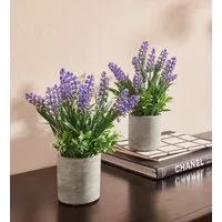 Kunstpflanze Effetamo Lavendel, OTTO home, Höhe 23 cm, im Topf, 2er Set