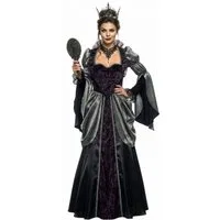 In Character Hexen-Kostüm Königin - Karneval Faschingskostüm Damen, Hochwertiges Märchenkostüm für imposante Auftritte