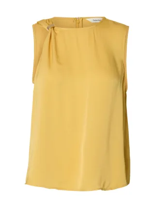 Selected - Ärmelloses Top braun - Gr. - 36