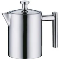 Alfi Teekanne TEA POT, Kanne aus Edelstahl, 0,6 l, (1-St), intergrierter Teefilter für losen Tee, festsitzender Deckel
