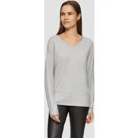 s.Oliver Langarmshirt T-Shirt Langarmshirt mit Fledermausärmeln und breitem Bund