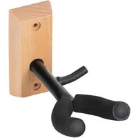 Classic Cantabile Musikinstrumentenständer Violinen Wandhalter Holz (mit Bogenhalter, moosgummigepolsterte Gabel), (1-tlg), Einfach mit zwei Schrauben zu montieren