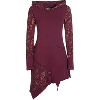 Vishes Zipfelkleid Langarm Kleid Elfen Zipfelige Elfentunika Bedruckt Hippie, Boho, Goa, Elfen Style