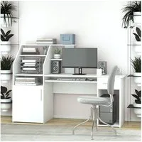 Vicco Schreibtisch Edwin, Weiß, 166 x 50.5 cm (1-St)
