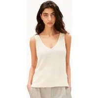Armedangels Shirttop LINEN BLEND Stricktop aus Leinen-Mix (Slim Fit) V-Ausschnitt