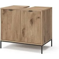 Vicco Waschbeckenunterschrank Eliza, Viking Oak/Sonoma, 70 x 63 cm mit 2 Türen (1-St)
