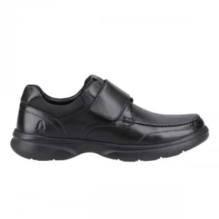 Hush Puppies - "Hector" Flache Schuhe für Herren, Klettverschluss (Schwarz)