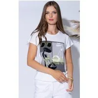 Passioni Print-Shirt mit Fashion Print Rundhalsausschnitt