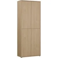 FORTE Schuhschrank Alice Springs, Schuhschrank, Höhe 191,9 cm, 4 Türen, viel Platz (B/H/T 74,5/191,9/34,9 cm) Stauraumschrank, Mehrzweckschrank, Breite 74,5 cm, mit 8 Böden