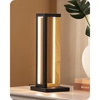 EDISHINE LED Tischleuchte Drehbare, Touch Dimmbare Nachttischlampe deko, LED fest integriert, Tischlampe aus Metall, 3 Farbtemperaturen