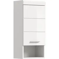 welltime Hängeschrank SIENA, Breite 37cm, 1 Tür, 1 offenes Fächer, 1 Einlegeboden, MDF-Front (1-St., TOPSELLER) in verschiedenen Farben erhältlich, Badmöbel, Badschrank, Schrank, Bad