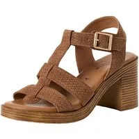 Tamaris TOUCH-IT aus Leder Blockabsatz 1-28302-46 Sandalette TOUCH-IT