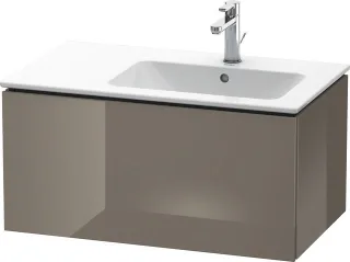 Duravit L-Cube Waschtischunterbau wandhängend Flanell Grau Hochglanz 820x481x400 mm - LC614108989 LC614108989