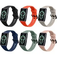 kwmobile 6x Sportarmband für Huawei Band 6 & 6 Pro / Honor Band 7 & 6 Armband Smartwatch, 6-tlg., Armband TPU Silikon Großes Set Fitnesstracker - verschiedene Farben