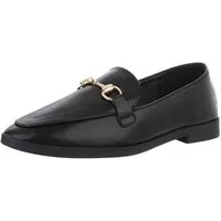 Ital-Design Damen Mokassins Freizeit Mokassin (88930680) Blockabsatz Mokassins in Schwarz