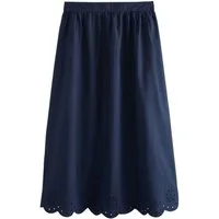 LAURA ASHLEY Maxirock Laura Ashley Co-ord-Rock mit Lochstickerei (1-tlg)