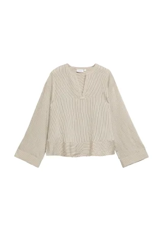 comma - Bluse beige - Gr. - 38