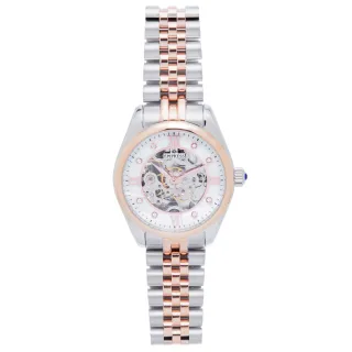 Empress Magnolia Montre-bracelet automatique à cadran squelette MOP