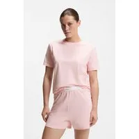 HUGO T-Shirt mit rundem Ausschnitt, regular fit, toniges Markenlogo