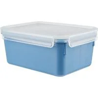 CLIP & CLOSE Color Frischhaltedose 2,2 Liter blau/transparent, rechteckig, mit Deckel
