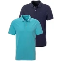 John Devin Poloshirt (2-tlg., im-2er-Pack) mit dezenter- hochwertiger Logostickerei - 2er-Sparpack