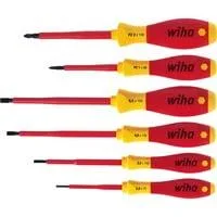 Schraubendreher-Set SoftFinish electric, 6-teilig rot/gelb