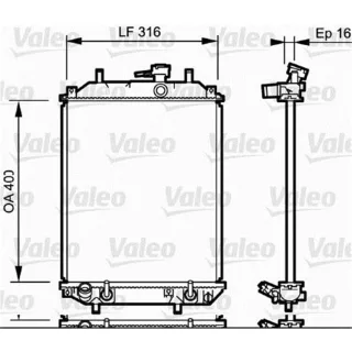 Valeo Motork?hler Daihatsu Cuore Trevis