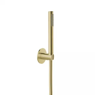 Herzbach spa ix pvd Wannen-Set rund 70 stab bs 160 brass, Brass Steel, 21.914100.1.41 21.914100.1.41