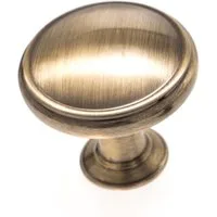 livingpoint24 Möbelgriff Möbelknopf Altmessing poliert Schrankknopf Retro Türknauf Möbelgriff (1-St., 14), Vintage
