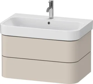 Duravit Happy D.2 Plus Waschtischunterbau wandhängend Taupe Supermatt 775x490x415 mm - HP43870838300 HP4387083830000
