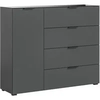 xonox.home Kommode, Anthrazit Nachbildung Softclose Modern 135x112x40 cm