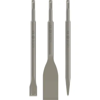 Bosch PRO Meißel-Set mit SDS plus, 3-teilig, 250, 250, 260 x 20, 40 mm - 2607019159