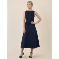 Apart Midikleid mit floraler 3D-Stickerei