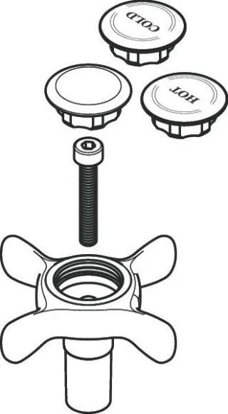 Hansgrohe Griff Axor Montreux 2-Griff Wannen- mischer chrom, 16597000 16597000