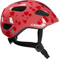 Lazer Fahrradhelm LAZER LAZER Helm Nutz 2.0 KinetiCore Kids & Junior Little Hearts rot -