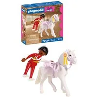 Playmobil® Voltigieren (72134), I Love Horses Konstruktions-Spielset, (17 St), Made in Europe