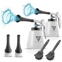STAHLWERK Druckluftwerkzeug 2 x Druckluft-Reinigungspistole RP-90 ST Tornado-Effekt, (Paket, 3-tlg., Set), zum effektiven Reinigen von verschmutzen Oberflächen