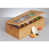 Zeller Present Teebox, Bambus, (1-tlg), mit Magnetverschluss