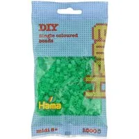 Hama Bügelperlen Hama Bügelperlen – Transparent-Grün, Midi 5 mm (1000 Stk)