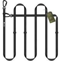 Bluzelle Führleine, Starke PVC Leine, 2 Große Aluminium Karabiner, Umhängeleine Freihändig, Hundeleine 3m Verstellbar Wasserdicht Umhängen, Mittlere & Große Hunde